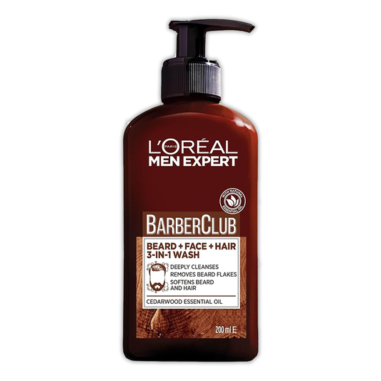 200ml of L'Oreal Men Expert Barber Club 3-in-1 Beard Shampoo