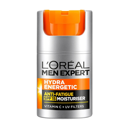 50ml bottle of L'Oreal Men Expert Hydra Energetic Anti-Fatigue Moisturiser SPF 50