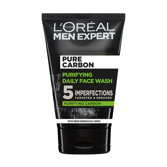 100ml bottle of L'Oreal Men Expert Pure Charcoal Face Wash Cleanser