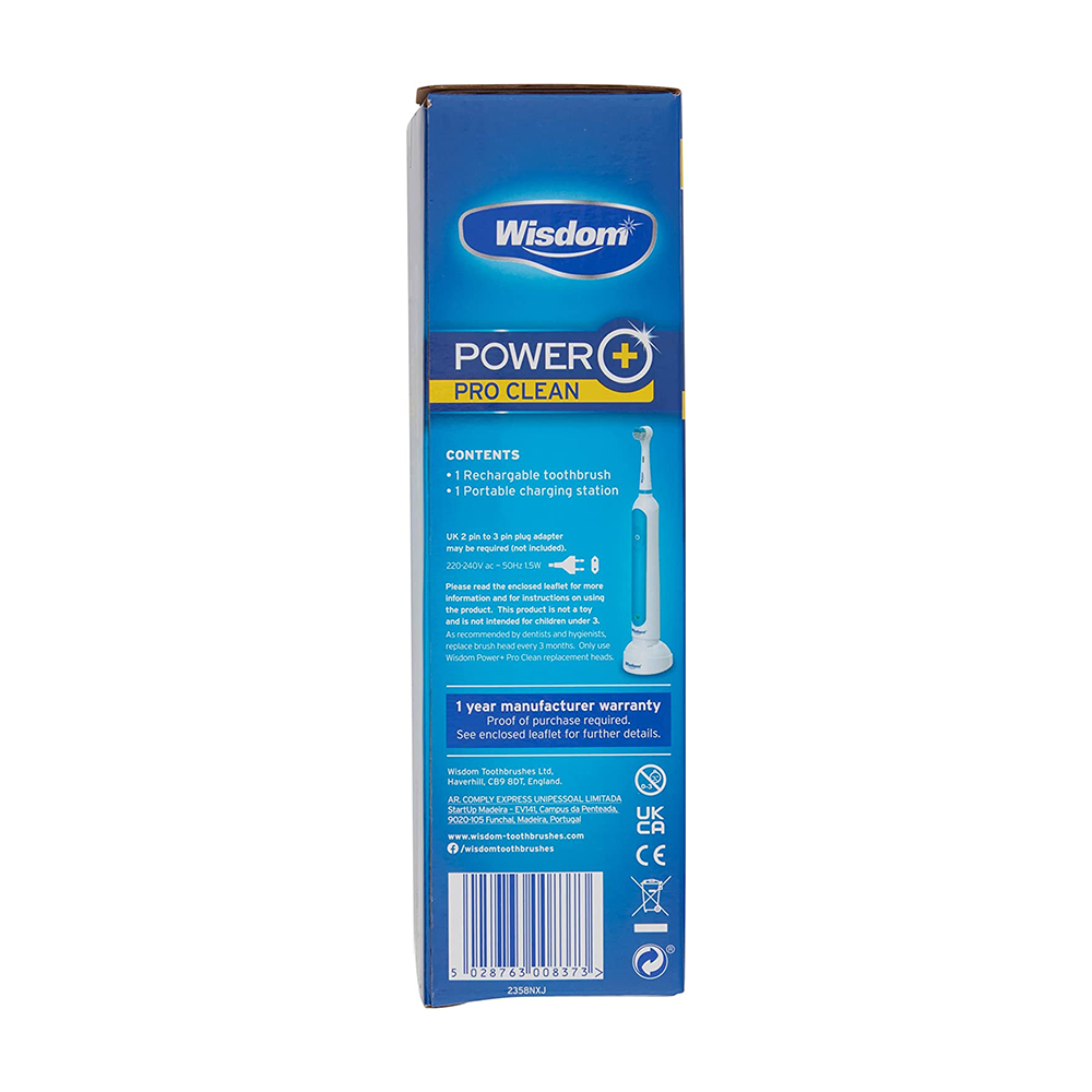 Wisdom power plus pro clean toothbrush
