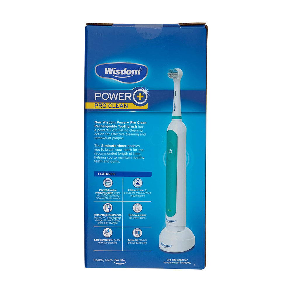 Wisdom power plus pro clean toothbrush