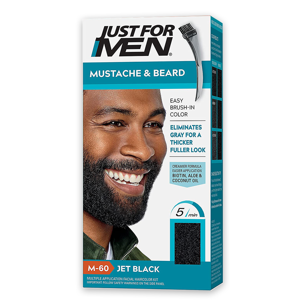 Box of just for men jet black beard dye