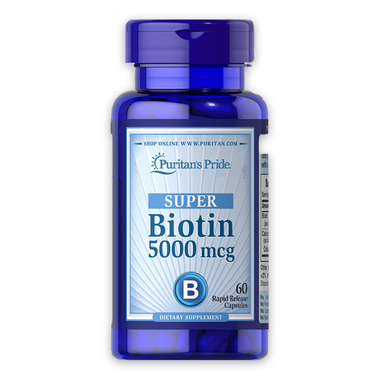60 capsule puritan's bottle of 5000mcg biotin