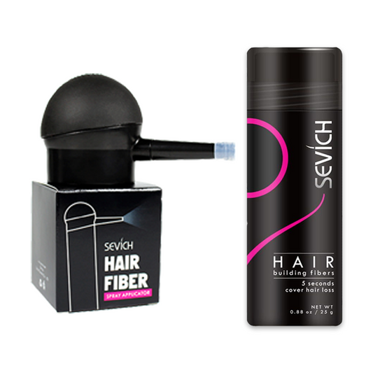 Sevich black hair building fibres & sevich  spray applicator