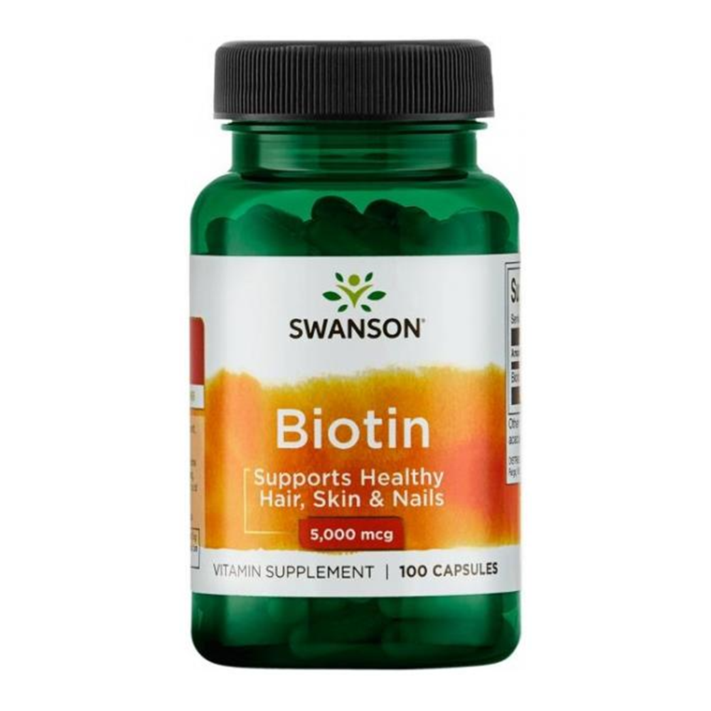 100 capsule swanson bottle of 5000mcg biotin